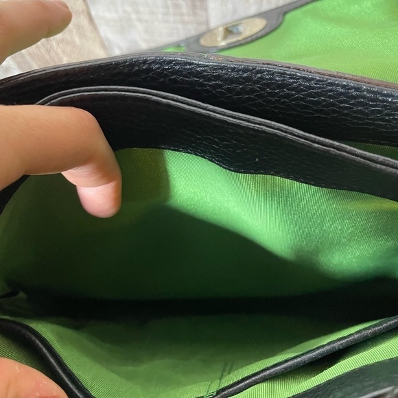 KATE SPADE Perforated Leather Black Double Vanessa York Street Noel Hobo - Picture 11 of 11